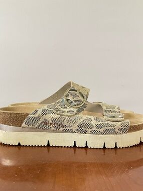 Mephisto snake print Two-Strap Platform sandals | EU 39